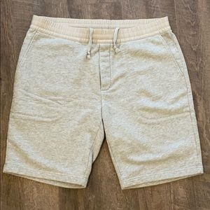Vince cotton sweat short in gray